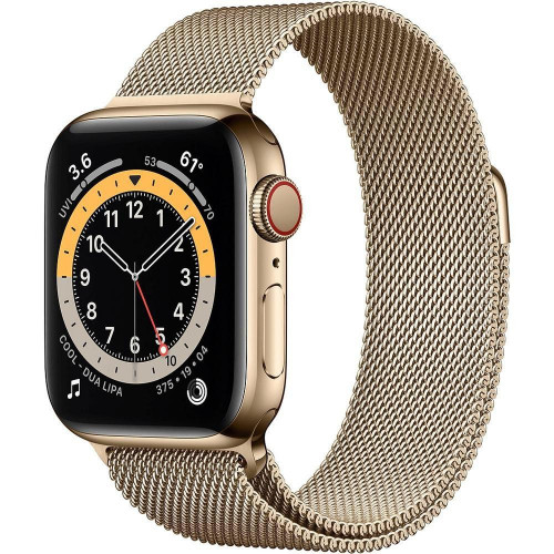 Apple Watch 6 40mm 4G Gold Stainless Steel Case with Gold (M06W3)